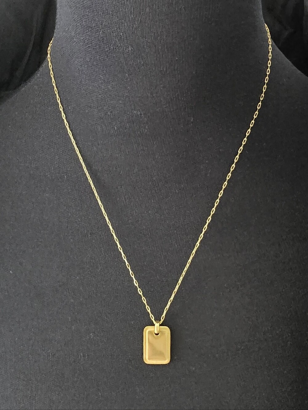 NWOT MADEWELL Tag Necklace - Picture 1 of 3